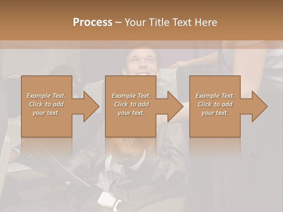 Passenger Inside Businessman PowerPoint Template