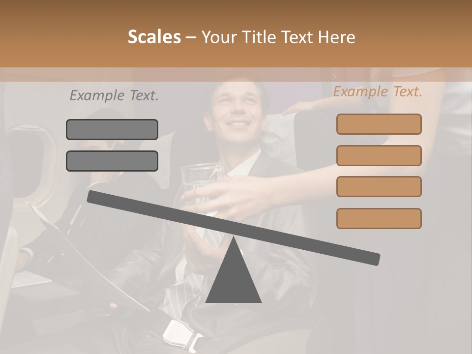 Passenger Inside Businessman PowerPoint Template