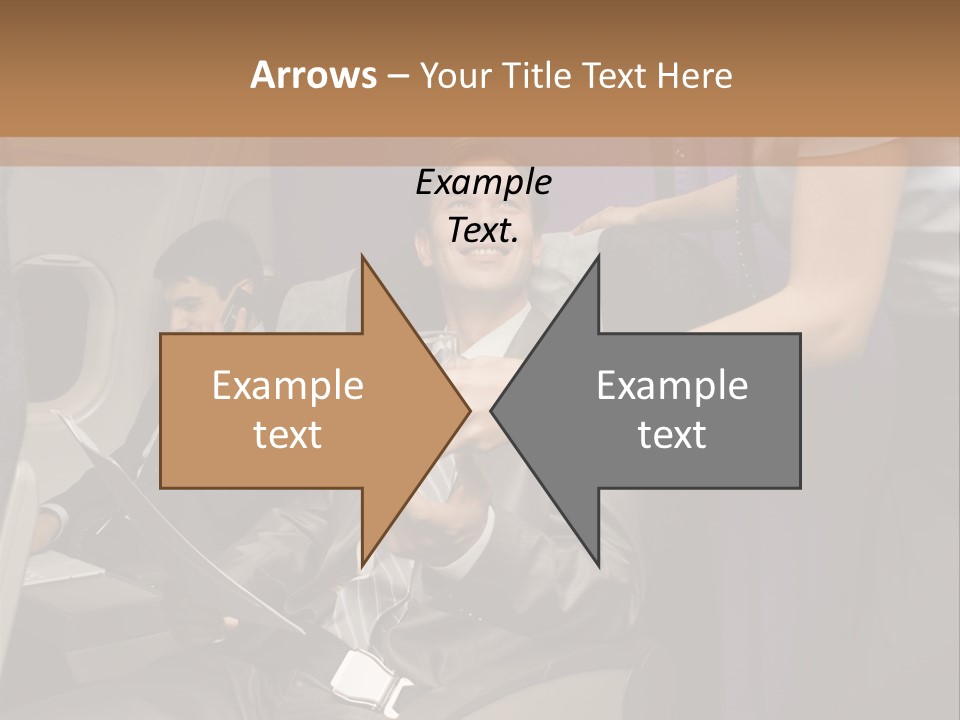 Passenger Inside Businessman PowerPoint Template