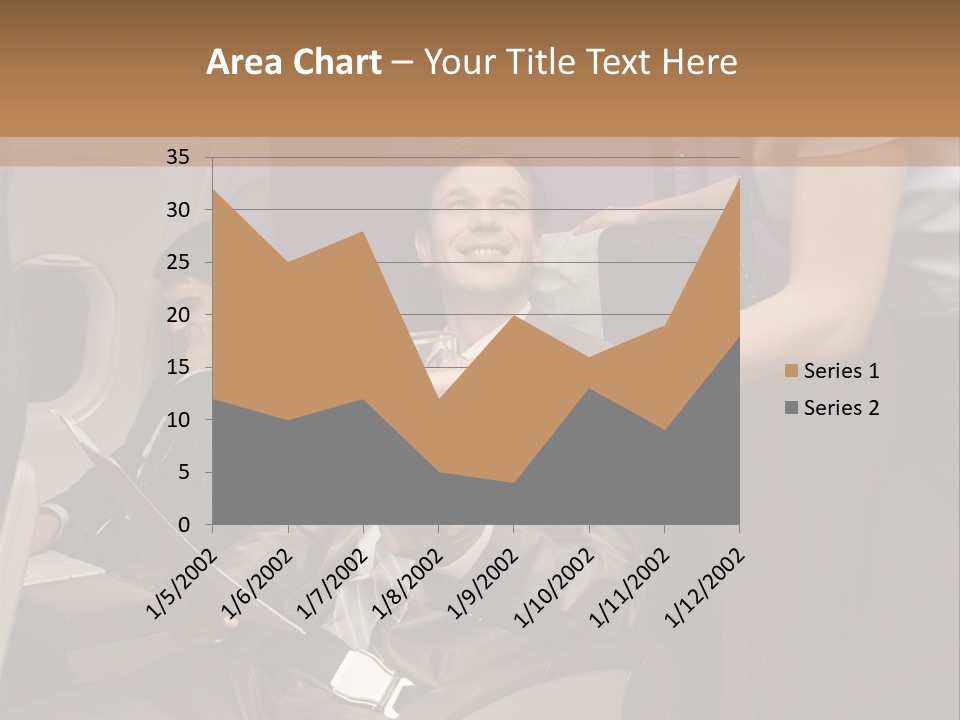 Passenger Inside Businessman PowerPoint Template