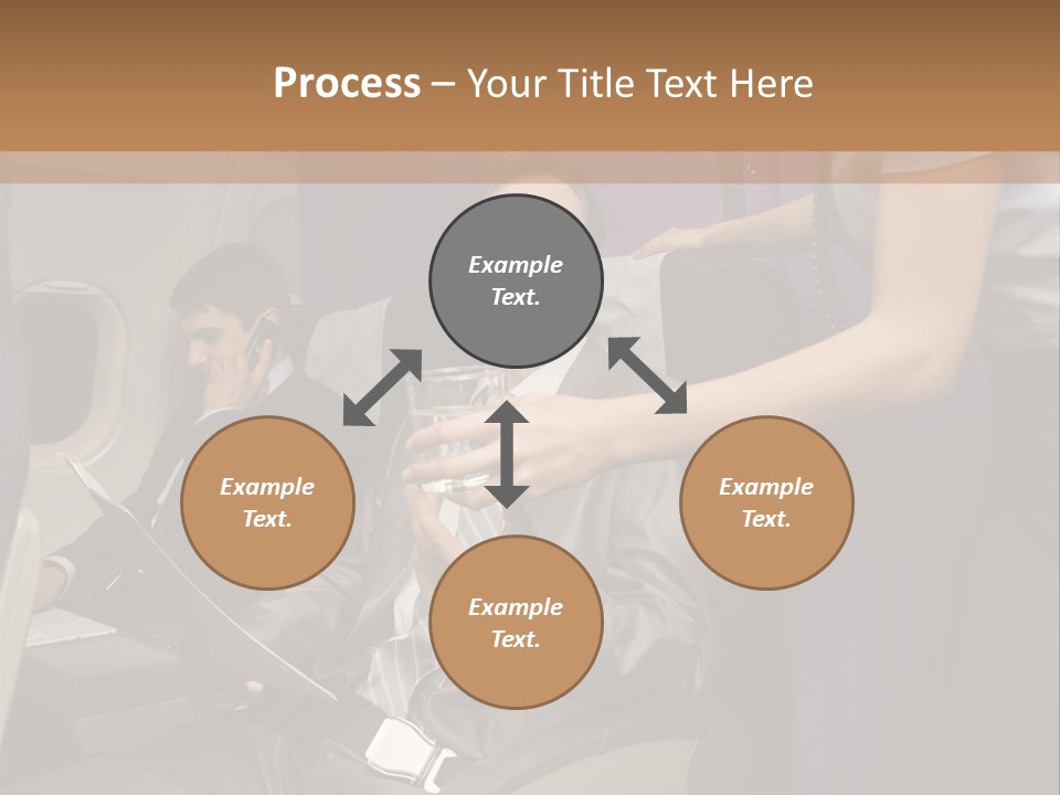Passenger Inside Businessman PowerPoint Template
