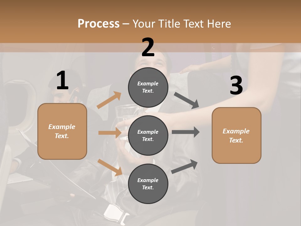 Passenger Inside Businessman PowerPoint Template
