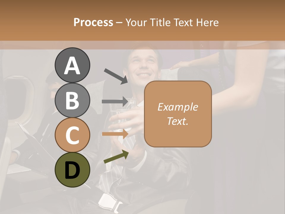 Passenger Inside Businessman PowerPoint Template