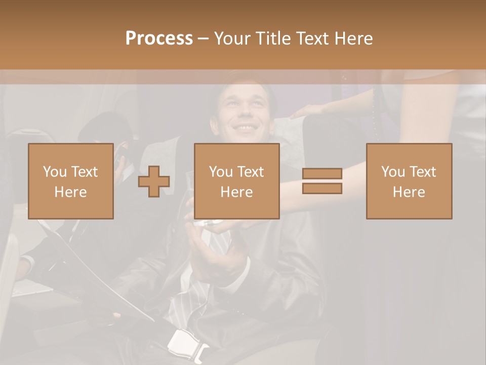 Passenger Inside Businessman PowerPoint Template