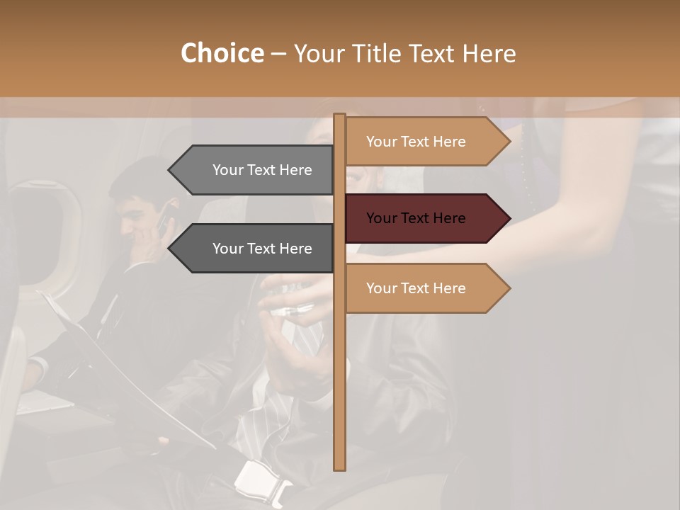 Passenger Inside Businessman PowerPoint Template