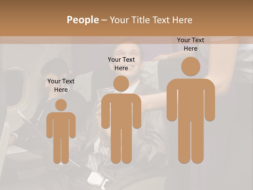 Passenger Inside Businessman PowerPoint Template