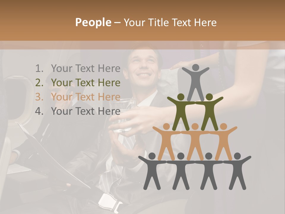 Passenger Inside Businessman PowerPoint Template