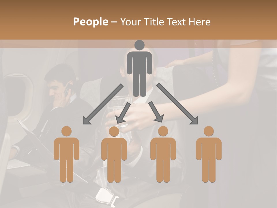 Passenger Inside Businessman PowerPoint Template
