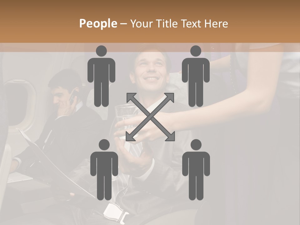 Passenger Inside Businessman PowerPoint Template