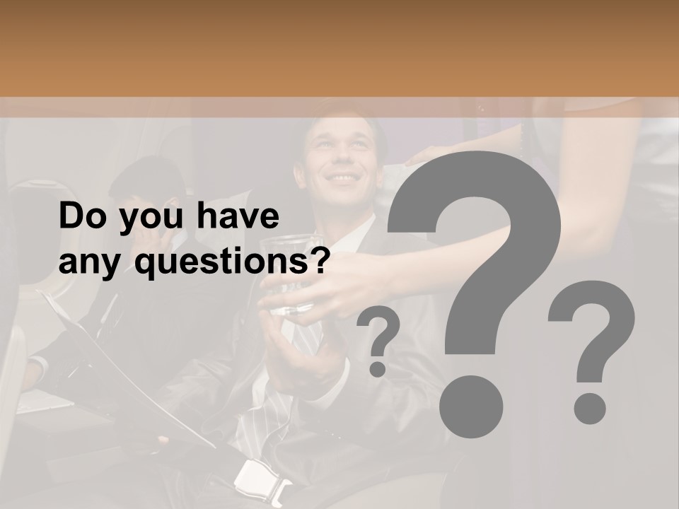 Passenger Inside Businessman PowerPoint Template