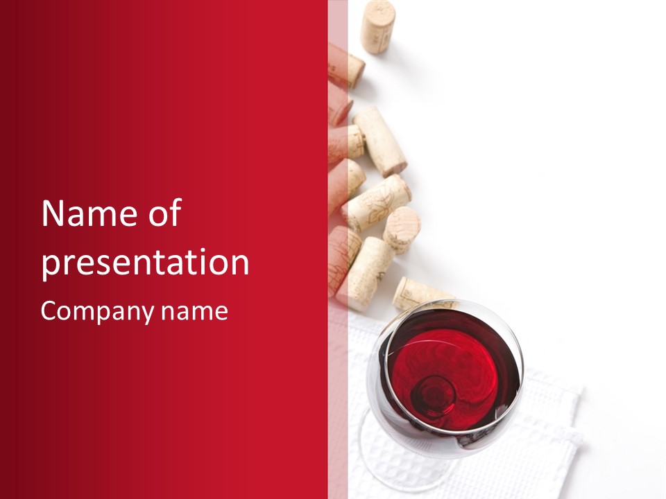 Blank Text Alcohol PowerPoint Template