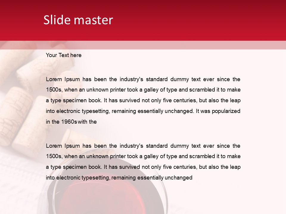 Blank Text Alcohol PowerPoint Template