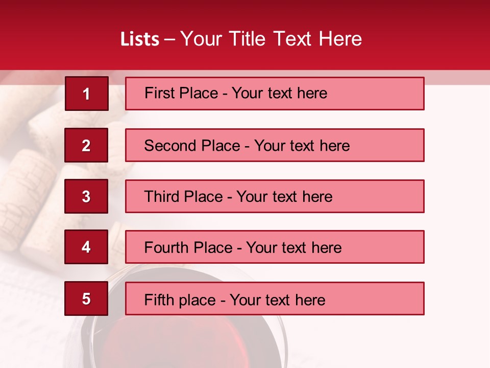 Blank Text Alcohol PowerPoint Template