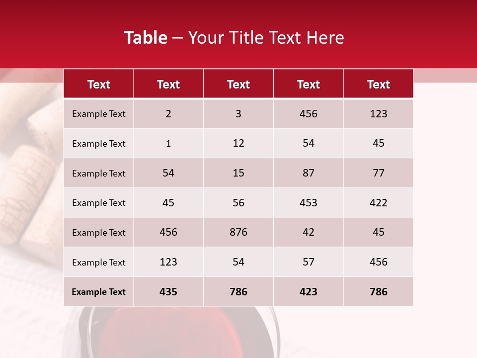 Blank Text Alcohol PowerPoint Template