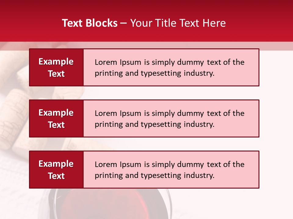 Blank Text Alcohol PowerPoint Template