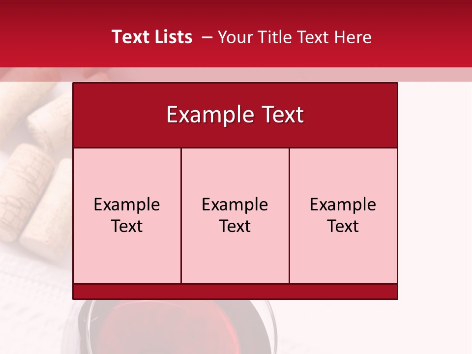 Blank Text Alcohol PowerPoint Template