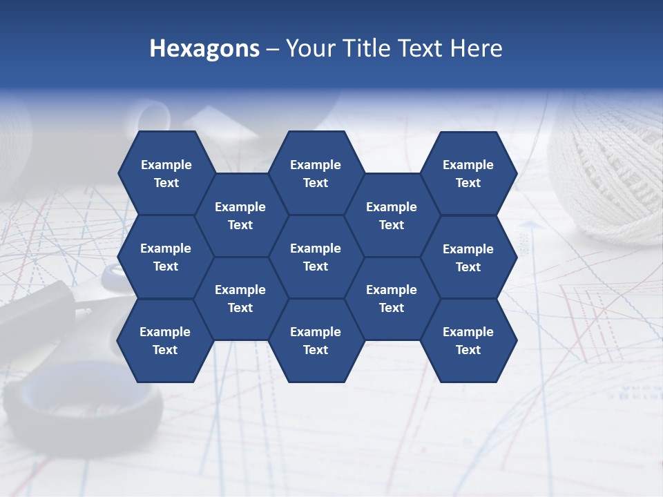 Scissors Textiles Backgrounds PowerPoint Template