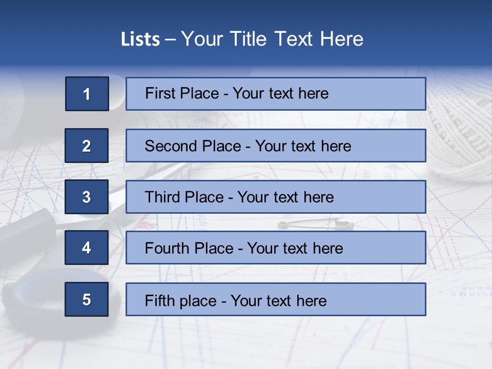 Scissors Textiles Backgrounds PowerPoint Template