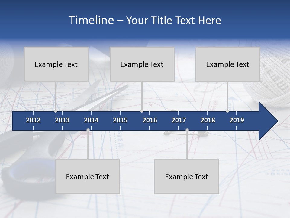 Scissors Textiles Backgrounds PowerPoint Template