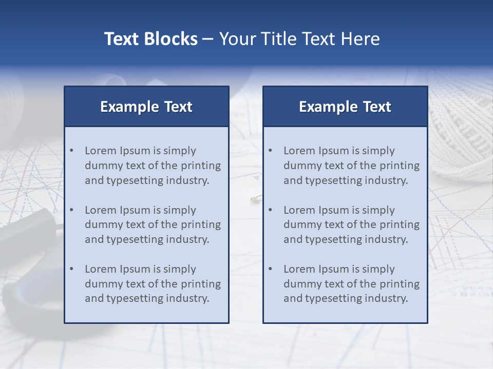 Scissors Textiles Backgrounds PowerPoint Template
