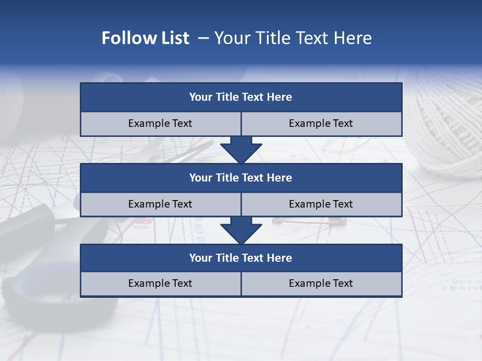 Scissors Textiles Backgrounds PowerPoint Template