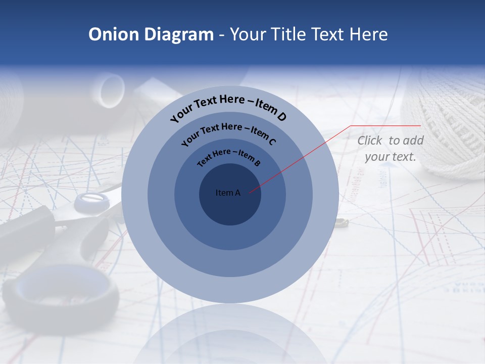 Scissors Textiles Backgrounds PowerPoint Template