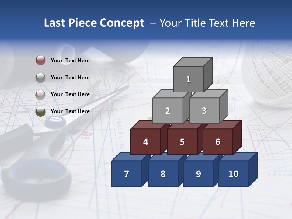 Scissors Textiles Backgrounds PowerPoint Template