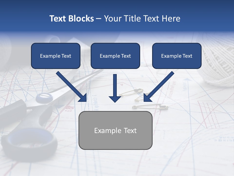 Scissors Textiles Backgrounds PowerPoint Template