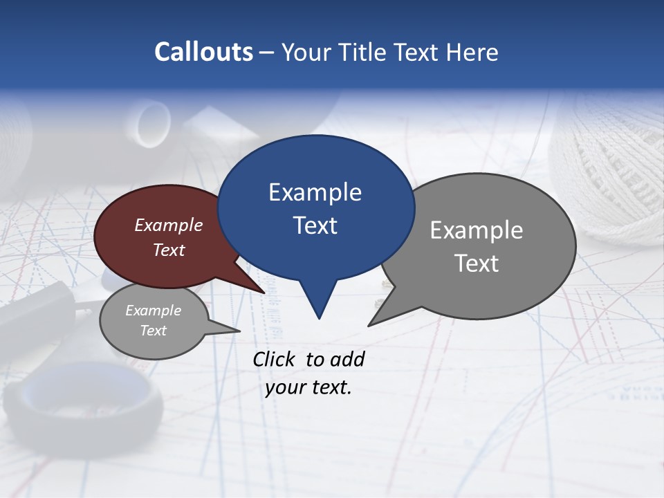 Scissors Textiles Backgrounds PowerPoint Template