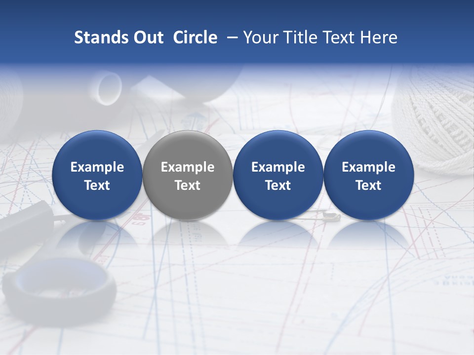 Scissors Textiles Backgrounds PowerPoint Template