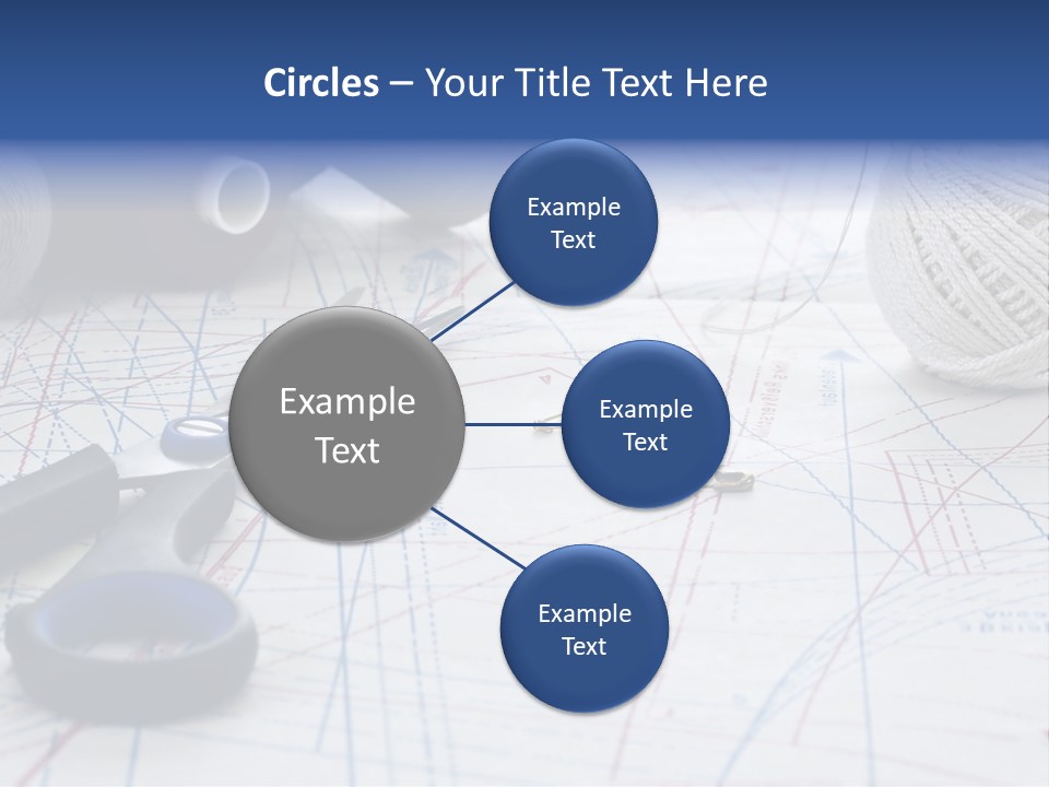 Scissors Textiles Backgrounds PowerPoint Template