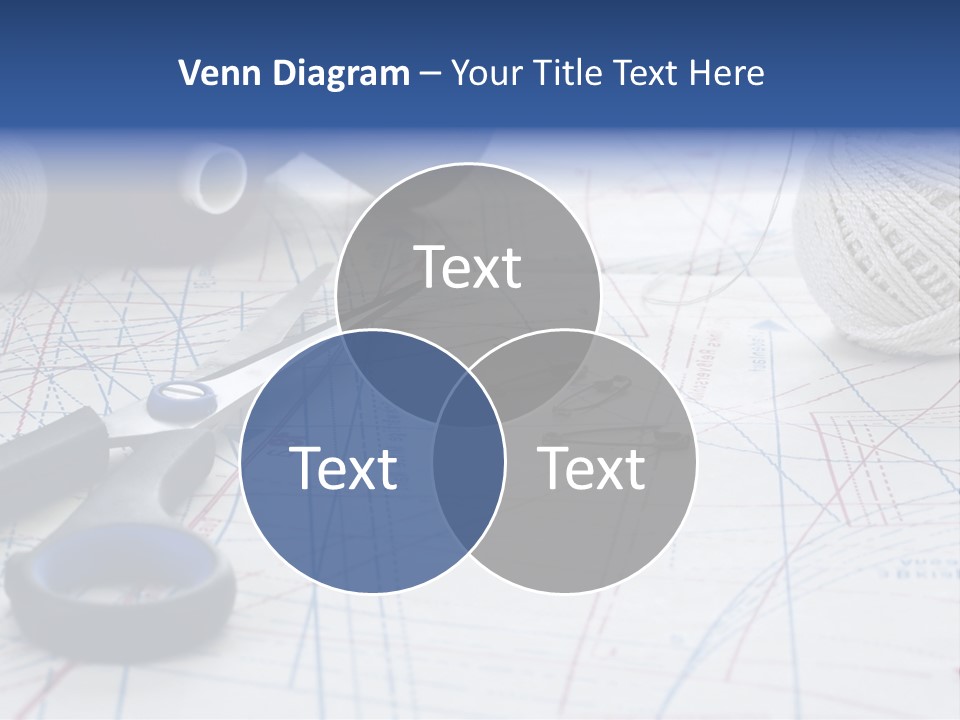 Scissors Textiles Backgrounds PowerPoint Template