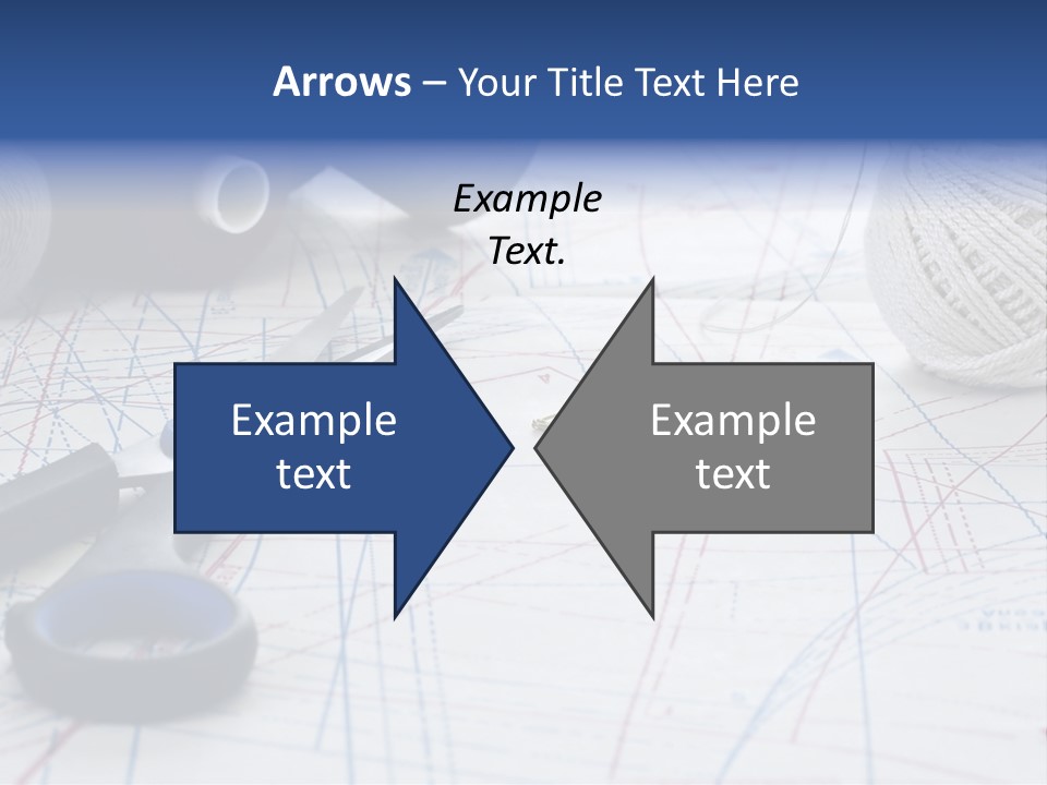 Scissors Textiles Backgrounds PowerPoint Template