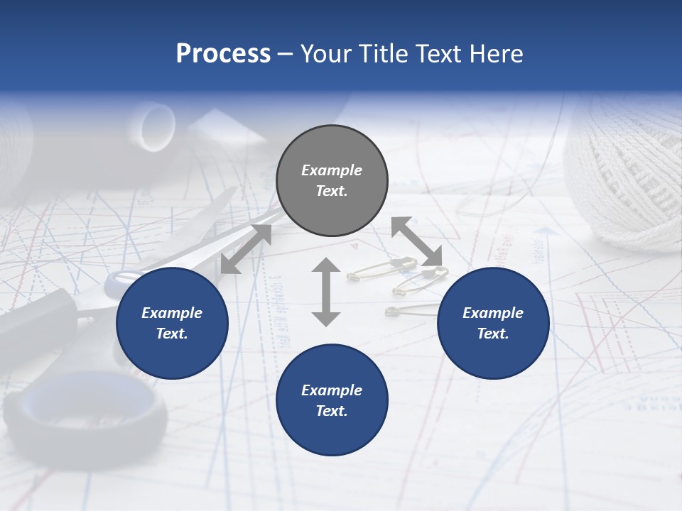 Scissors Textiles Backgrounds PowerPoint Template