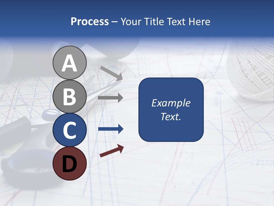 Scissors Textiles Backgrounds PowerPoint Template