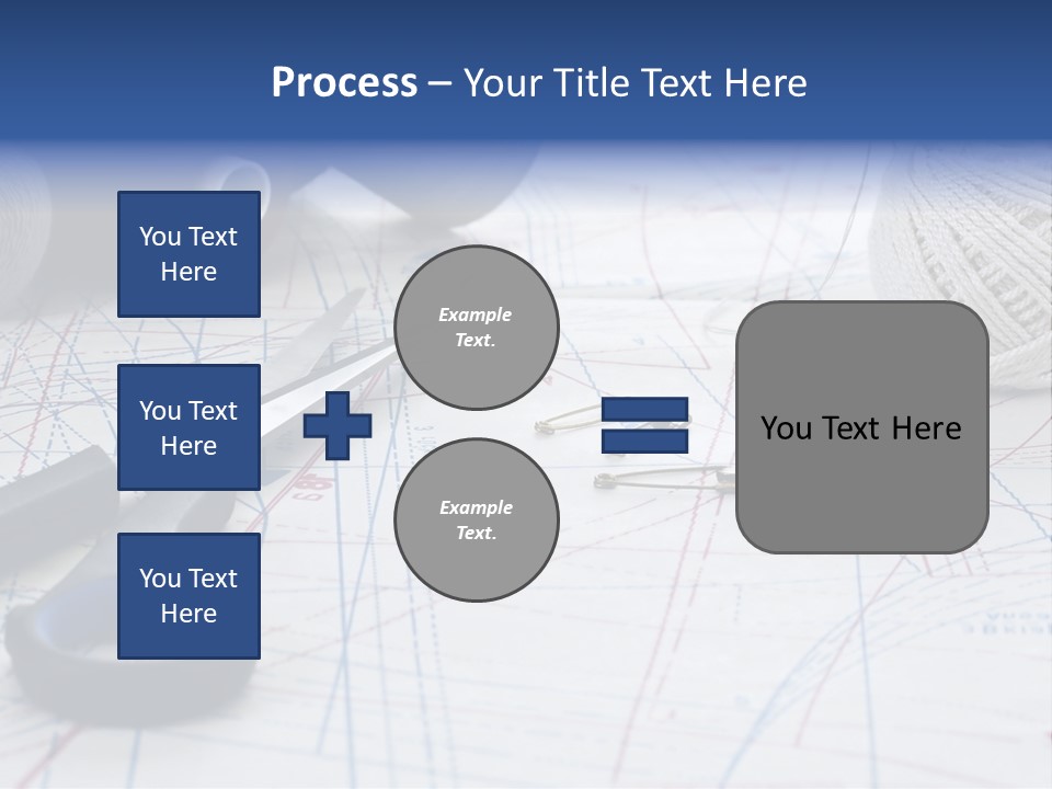Scissors Textiles Backgrounds PowerPoint Template