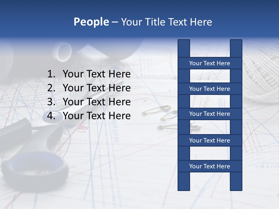 Scissors Textiles Backgrounds PowerPoint Template