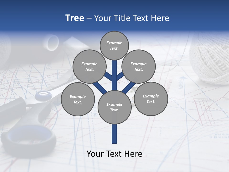 Scissors Textiles Backgrounds PowerPoint Template