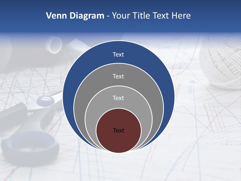 Scissors Textiles Backgrounds PowerPoint Template
