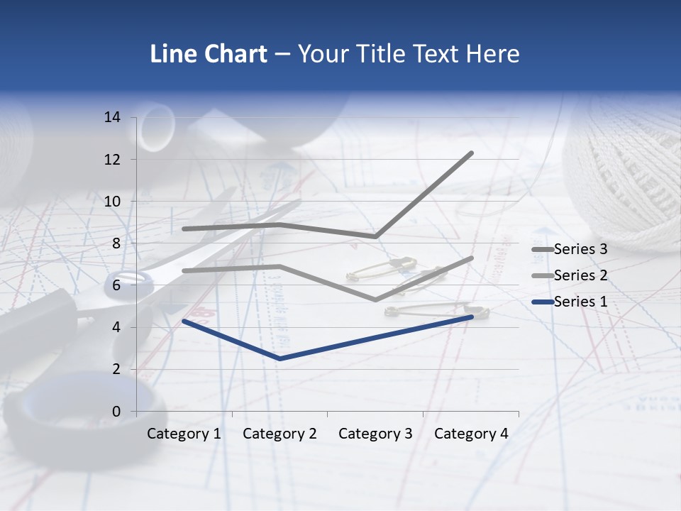 Scissors Textiles Backgrounds PowerPoint Template