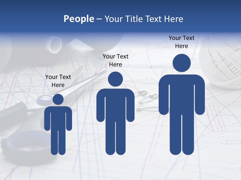 Scissors Textiles Backgrounds PowerPoint Template