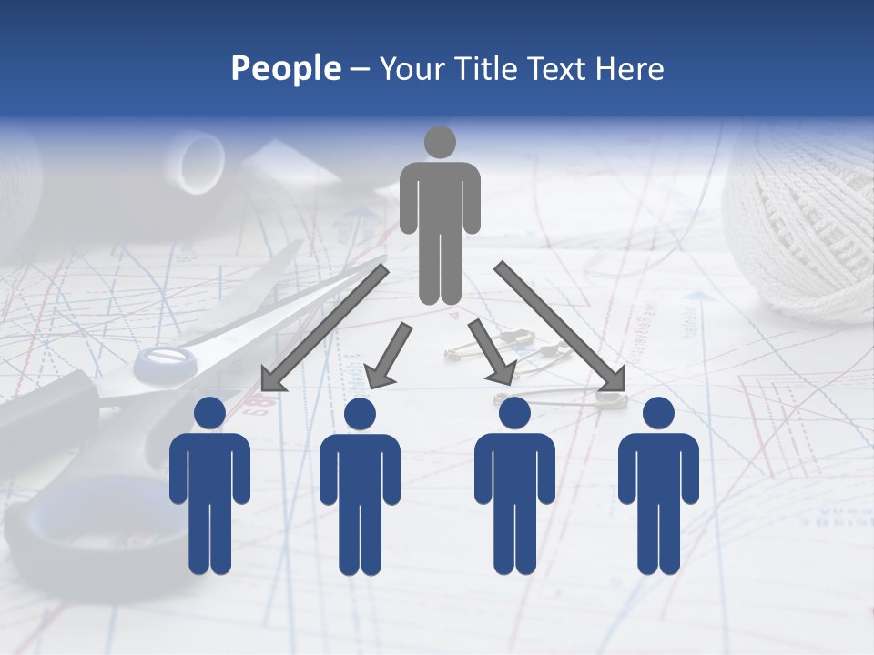 Scissors Textiles Backgrounds PowerPoint Template