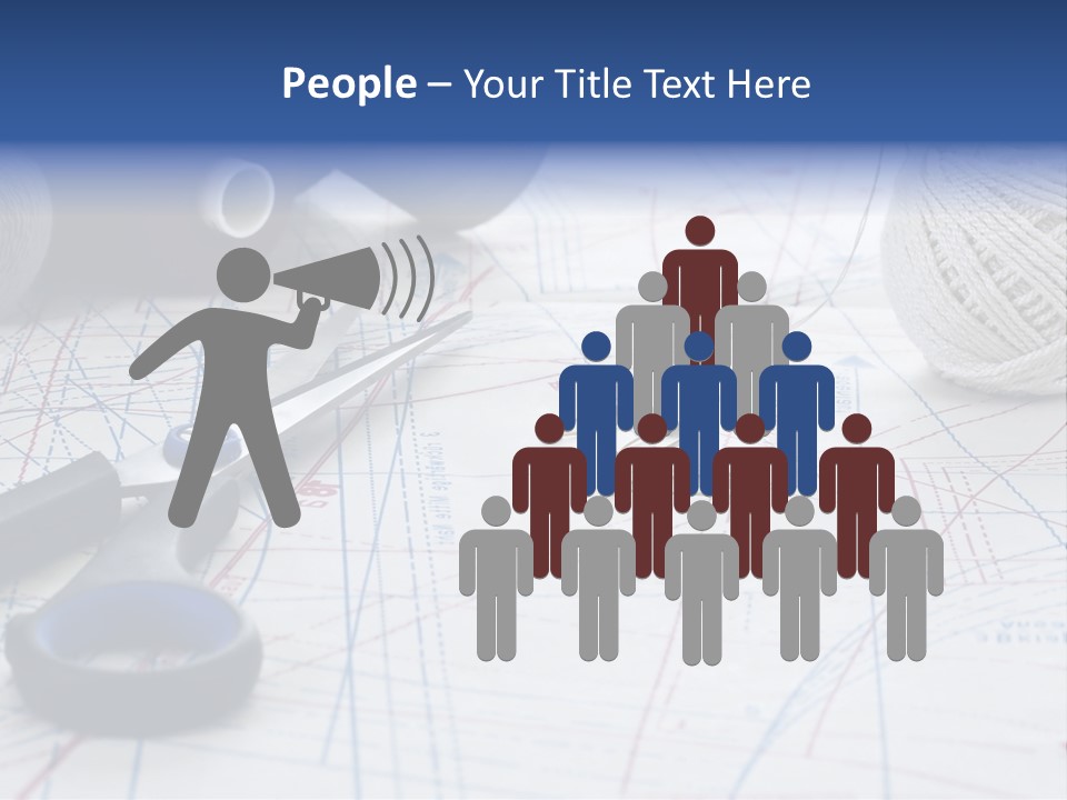 Scissors Textiles Backgrounds PowerPoint Template