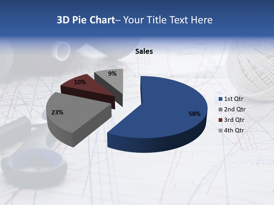 Scissors Textiles Backgrounds PowerPoint Template