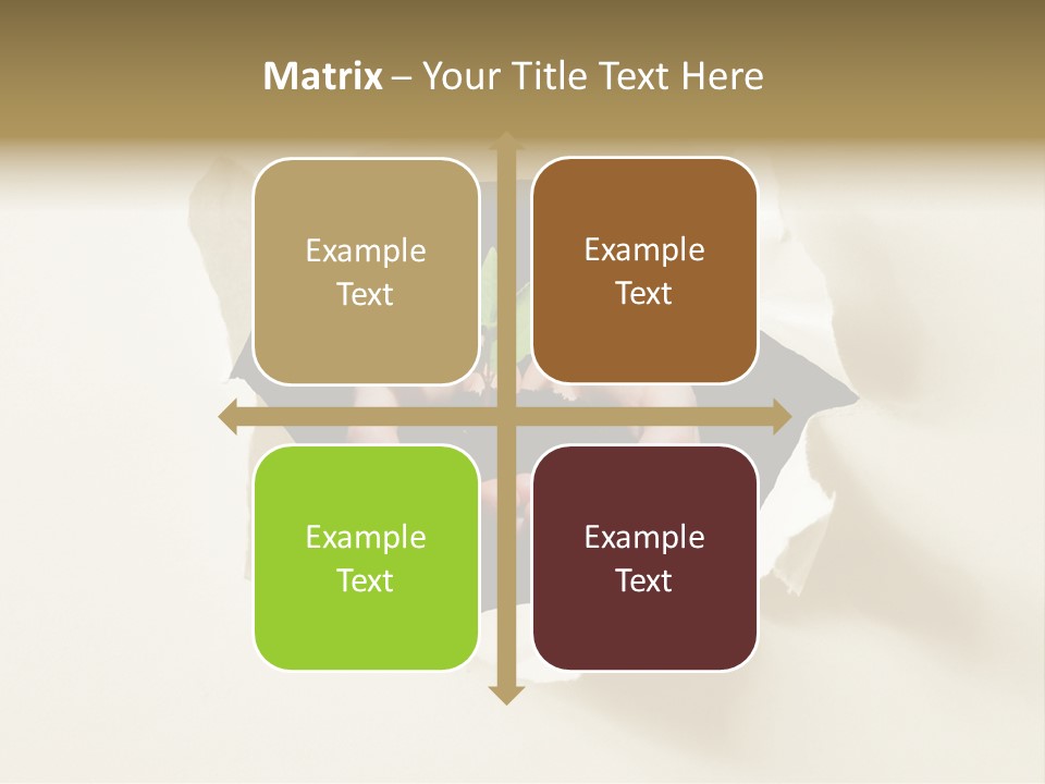 Growth Hand Rip PowerPoint Template
