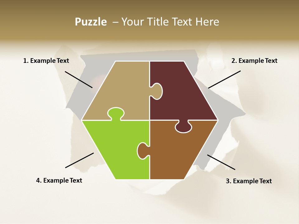 Growth Hand Rip PowerPoint Template