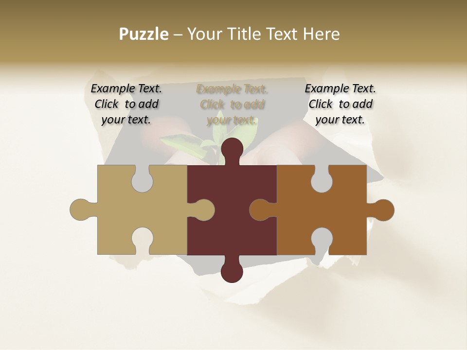 Growth Hand Rip PowerPoint Template