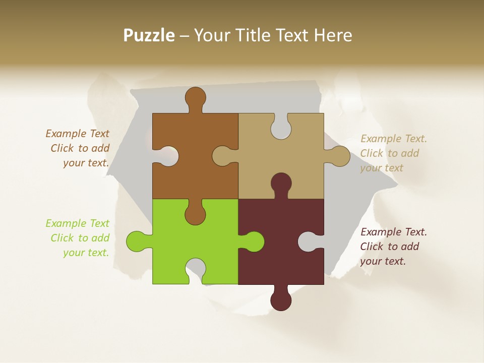 Growth Hand Rip PowerPoint Template