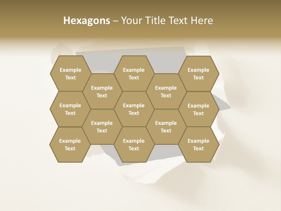 Growth Hand Rip PowerPoint Template