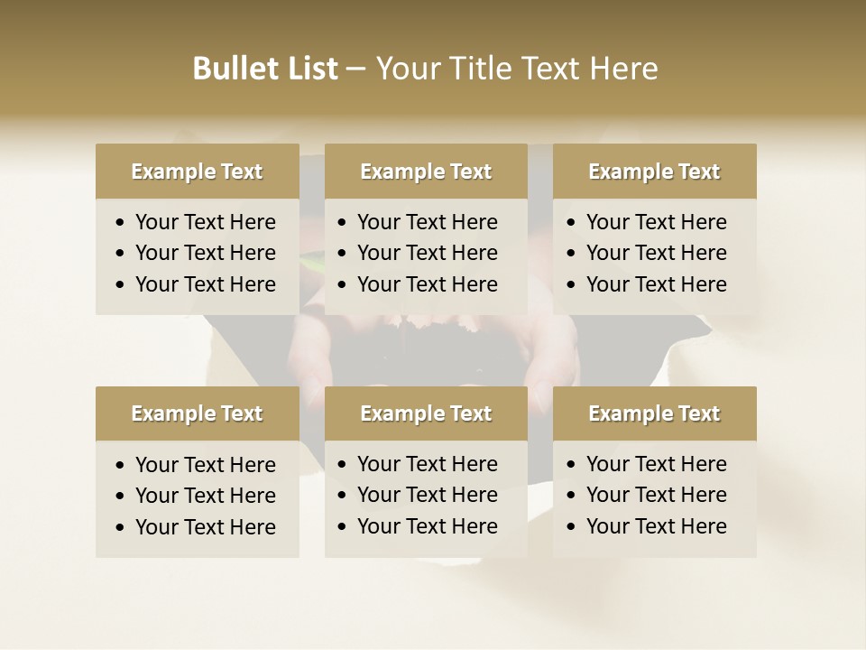 Growth Hand Rip PowerPoint Template